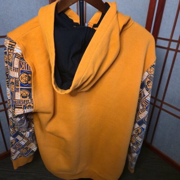 Trukfit Boys Hoodie • Size 16–18 • Orange Graphic Full Zip - Picture 3 of 3